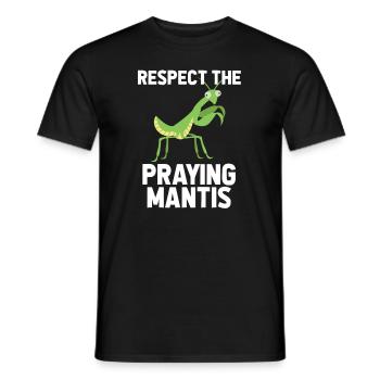 Gottesanbeterin Insektenliebhaber - Männer T-Shirt - Schwarz - Vorne - AI Model Male 178 light (178cm)