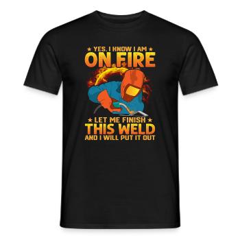 Schweißer Spruch Schweißer Schweißer Schweißer Schweißer - Männer T-Shirt - Schwarz - Vorne - AI Model Male 178 light (178cm)