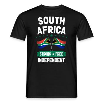 Afrique du Sud - T-shirt homme - noir - Devant - AI Model Male 178 light (178cm)