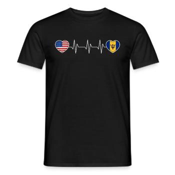 Barbade - T-shirt homme - noir - Devant - AI Model Male 178 light (178cm)