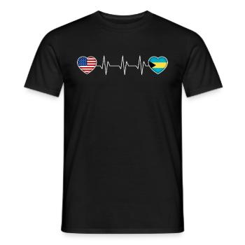 Bahamas - Men's T-Shirt - black - Front - AI Model Male 178 light (178cm)