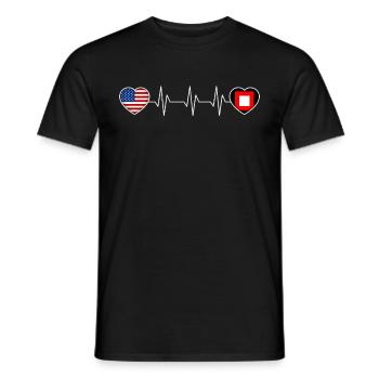 Baster - Männer T-Shirt - Schwarz - Vorne - AI Model Male 178 light (178cm)
