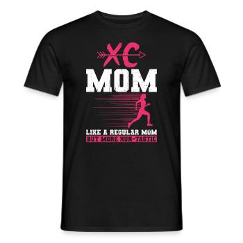Xc Running Mom Design Für Eine Cross Country - T-shirt homme - noir - Devant - AI Model Male 178 light (178cm)