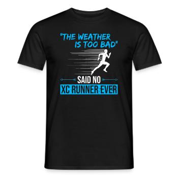 Xc-laufdesign Für Einen Cross-country-trainer - Men's T-Shirt - black - Front - AI Model Male 178 light (178cm)