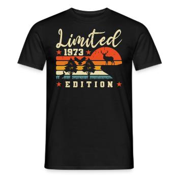 Limited 1973 Forest Edition - Men's T-Shirt - black - Front - AI Model Male 178 light (178cm)