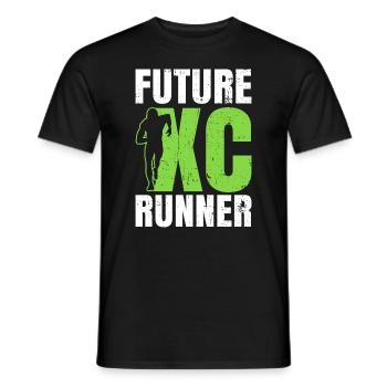 Xc-laufdesign Für Einen Zukünftigen Xc-läufer - Männer T-Shirt - Schwarz - Vorne - AI Model Male 178 light (178cm)