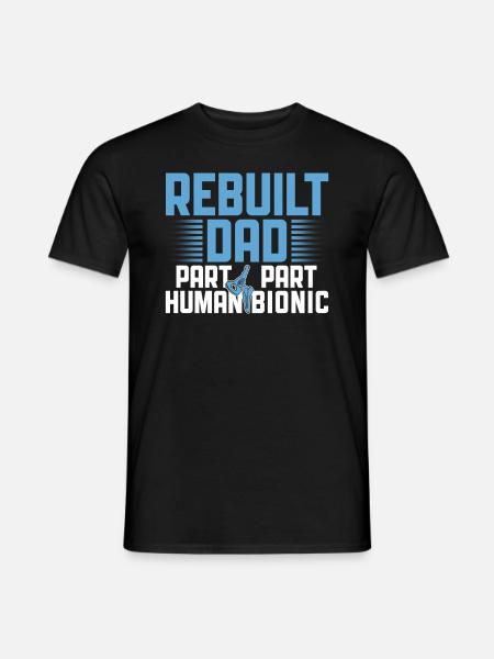 Bionisches Hip-dad-design Für - Men's T-Shirt - black