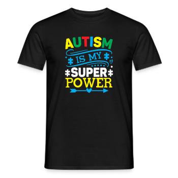 Akzeptanz des Autismus-Bewusstseins Wähle Freundlichkeit - Männer T-Shirt - Schwarz - Vorne - AI Model Male 178 light (178cm)