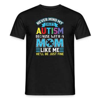 Autismus-Bewusstseins-Akzeptanz Regenbogen Auswählen - Männer T-Shirt - Schwarz - Vorne - AI Model Male 178 light (178cm)