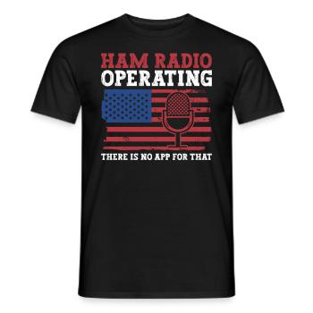 Amateurfunk-betriebsdesign Für Patriotischen - T-shirt homme - noir - Devant - AI Model Male 178 light (178cm)