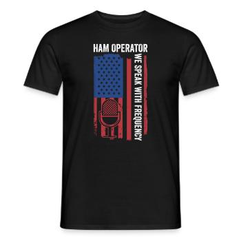 Amateur Ham Operator Usa Design Für - T-shirt homme - noir - Devant - AI Model Male 178 light (178cm)