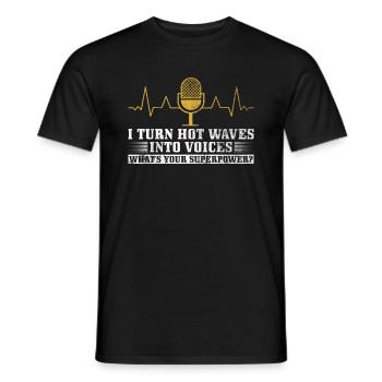 Amateurfunk-amateur-design Für Amateurfunker - Men's T-Shirt - black - Front - AI Model Male 178 light (178cm)