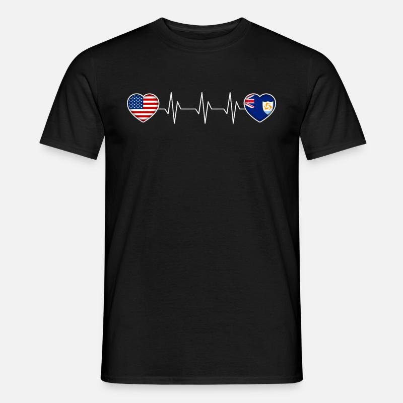 Anguilla - Männer T-Shirt - Schwarz