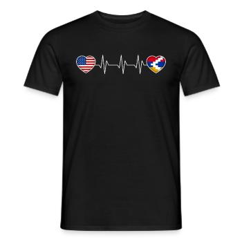 Artsakh - T-shirt homme - noir - Devant - AI Model Male 178 light (178cm)