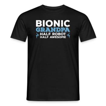 Bionisches Hüft-opa-design Für Einen Überlebenden - T-shirt homme - noir - Devant - AI Model Male 178 light (178cm)