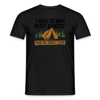 Cub Scout Design Für Einen Pfadfinderführer - Men's T-Shirt - black - Front - AI Model Male 178 light (178cm)