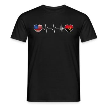 Angola - T-shirt homme - noir - Devant - AI Model Male 178 light (178cm)
