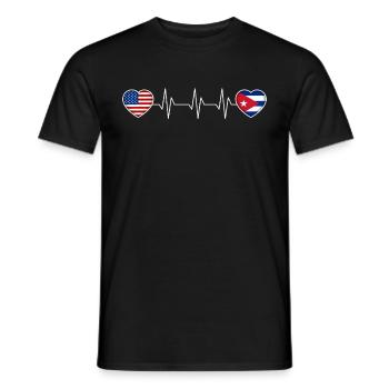 Kuba - Männer T-Shirt - Schwarz - Vorne - AI Model Male 178 light (178cm)
