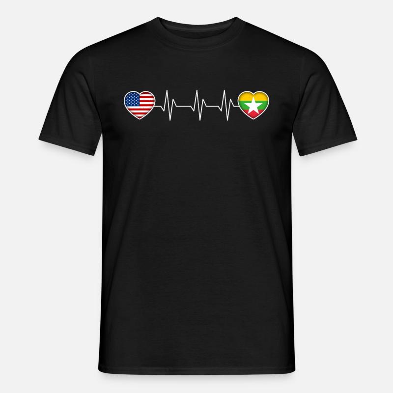 Myanmar - Männer T-Shirt - Schwarz