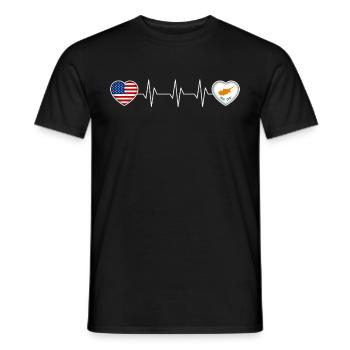 Cyprus - Men's T-Shirt - black - Front - AI Model Male 178 light (178cm)