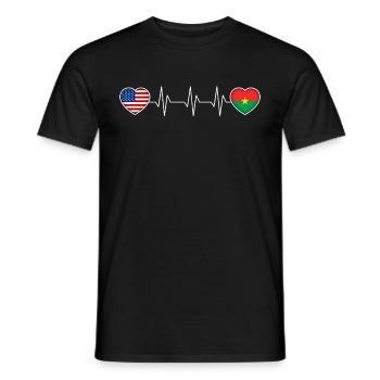 Burkina Faso - Men's T-Shirt - black - Front - AI Model Male 178 light (178cm)