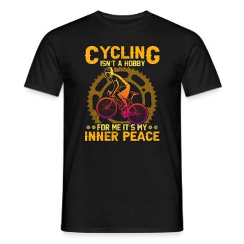 Cycliste Cycliste Cycliste Vélo Équitation VTT - T-shirt homme - noir - Devant - AI Model Male 178 light (178cm)