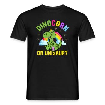 Funny Dinosaur Saying T Rex Dino - Men's T-Shirt - black - Front - AI Model Male 178 light (178cm)