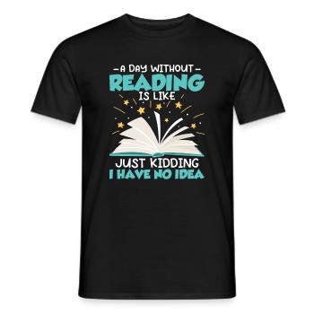 Coole Bücher Lesebuchliebhaber Alphabetisierung Bibliothekar - Männer T-Shirt - Schwarz - Vorne - AI Model Male 178 light (178cm)