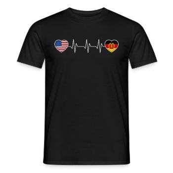 East Germany - Men's T-Shirt - black - Front - AI Model Male 178 light (178cm)