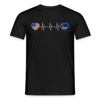 Curaçao - Männer T-Shirt - Schwarz - Vorne - AI Model Male 178 light (178cm)