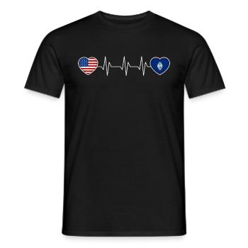 Guam - T-shirt homme - noir - Devant - AI Model Male 178 light (178cm)