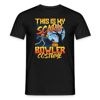 Halloween Kostüm Lustiger Halloween Spruch - Männer T-Shirt - Schwarz - Vorne - AI Model Male 178 light (178cm)