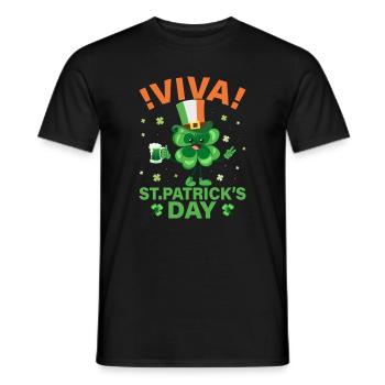Journée de la Saint-Patrick irlandaise Drôle de la Saint-Patrick - T-shirt homme - noir - Devant - AI Model Male 178 light (178cm)