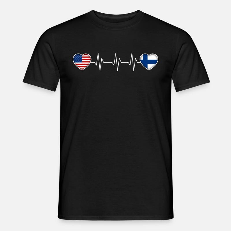 Finnland - Männer T-Shirt - Schwarz