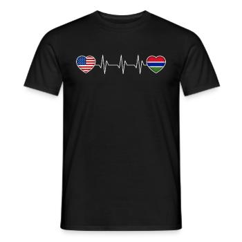 Gambie - T-shirt homme - noir - Devant - AI Model Male 178 light (178cm)