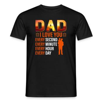 Herren Papa Papa Vatertag Vintage Ehemann Lustig - Männer T-Shirt - Schwarz - Vorne - AI Model Male 178 light (178cm)