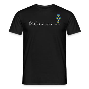 Ukraine - Männer T-Shirt - Schwarz - Vorne - AI Model Male 178 light (178cm)