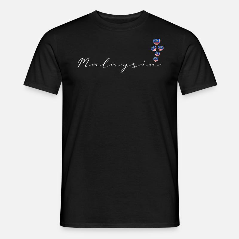 Malaysia - Männer T-Shirt - Schwarz