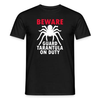 Spinnennetz Vogelspinne Spinnentier Spinnenliebhaber - Männer T-Shirt - Schwarz - Vorne - AI Model Male 178 light (178cm)