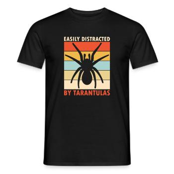 Spinnennetz Vogelspinne Spinnentier Spinnenliebhaber - Männer T-Shirt - Schwarz - Vorne - AI Model Male 178 light (178cm)