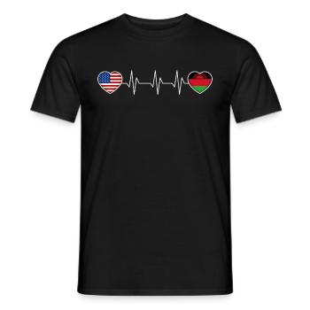 Malawi - Men's T-Shirt - black - Front - AI Model Male 178 light (178cm)