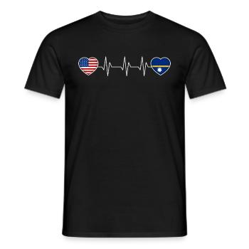 Nauru - T-shirt homme - noir - Devant - AI Model Male 178 light (178cm)
