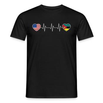 Mozambique - Men's T-Shirt - black - Front - AI Model Male 178 light (178cm)