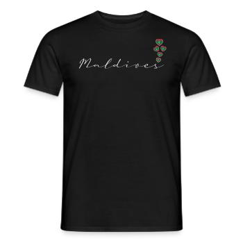 Maldives - T-shirt homme - noir - Devant - AI Model Male 178 light (178cm)