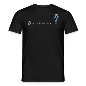 Botswana - Men's T-Shirt - black - Front - AI Model Male 178 light (178cm)