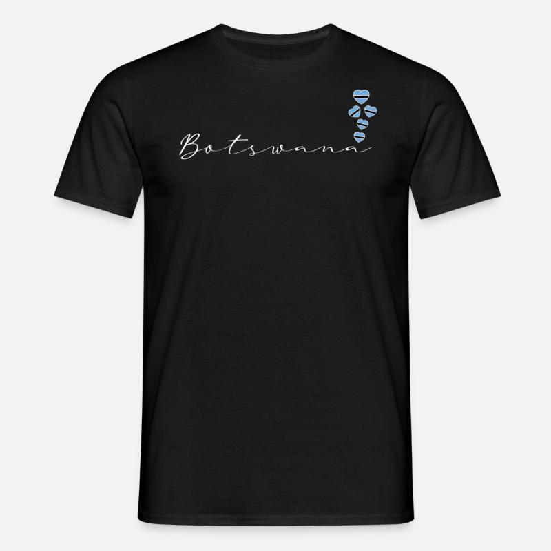 Botswana - Männer T-Shirt - Schwarz