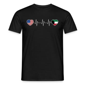 Kuwait - Männer T-Shirt - Schwarz - Vorne - AI Model Male 178 light (178cm)