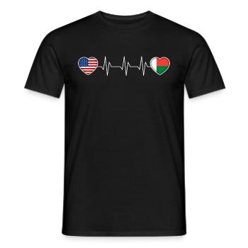 Macédoine - T-shirt homme - noir - Devant - AI Model Male 178 light (178cm)