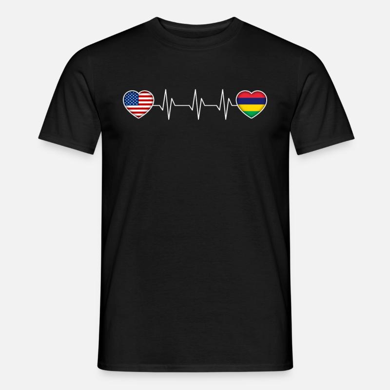Mauritius - Männer T-Shirt - Schwarz