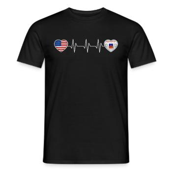 Mayotte - Men's T-Shirt - black - Front - AI Model Male 178 light (178cm)